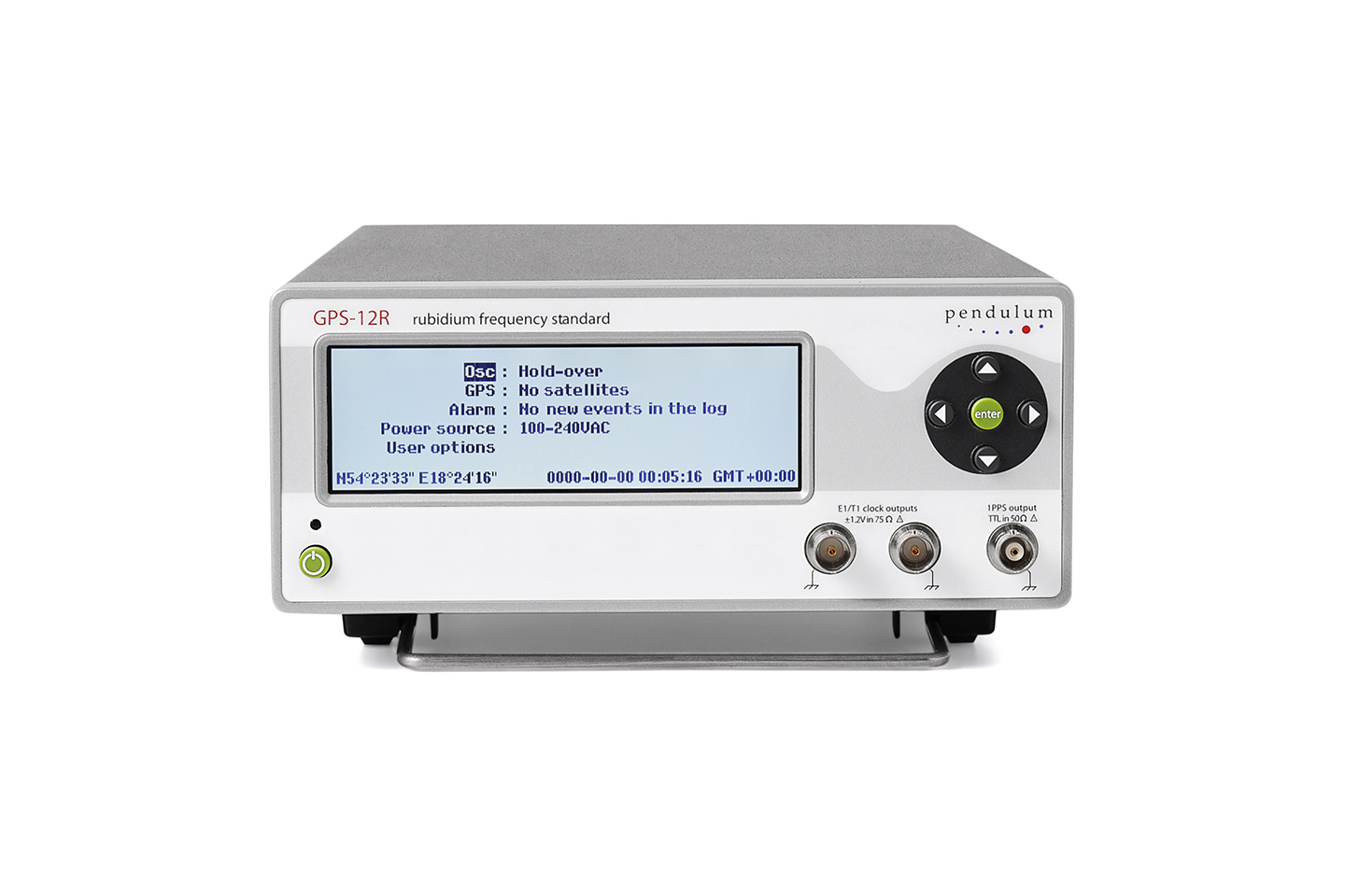 pendulum GPS-12R/12RG 便携式 GPS/Glonass控制的铷原子频率标准